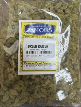 Famous Green Raisins 400 G