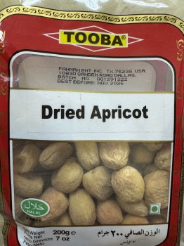 Tooba Dry Apricot 200 G