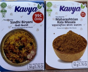 Kavya Sindhi Biryani / Maharastrian Kala Masala 50 G