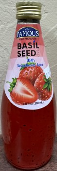 Famous Basil Seed With Strawberry Juice 290 ML