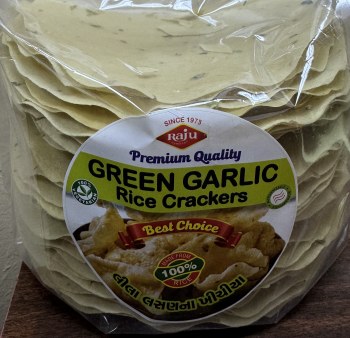 Raju Green Garlic Rice Crackers 500 G