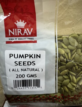 Nirav Pumpkin Seeds (All Natural) 200 G