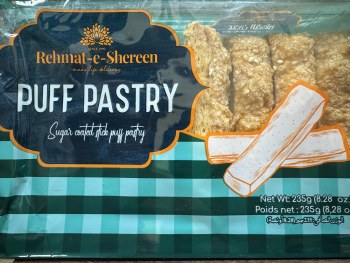 Rehmet-E-Shereen Puff Pastry Sticks ( Sugar Coated) 235 G