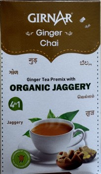 Girnar Ginger Chai Premix With Organic Jaggery 10 Sachets