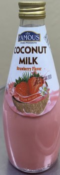 Famous Coconut Milk Strawberry Flavour 290 ML