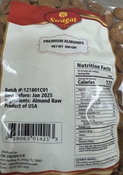 Swagat Premium Almonds 800 G