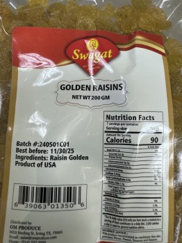 Swagat Golden Raisins 200 G