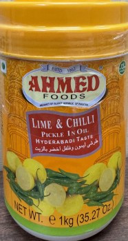 Ahmed Lime Chilli Hyderabad Pickle In Oil 1 KG