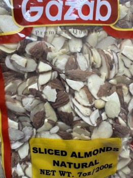 Gazab Sliced Almond Natural 200 G