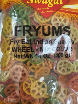 Swagat Wheel Mix Color Fryums 400 G