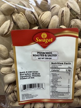 Swagat Roasted & Salted Pista 200 G