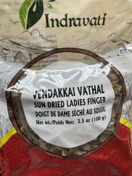 Indravati Vendakai Vathal (Sun Dried Ladies Finger) 100 G