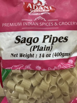 Adani Sago Pipe (Plain) 400 G