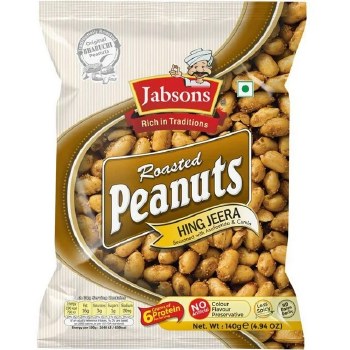 Jabsons Roasted Peanuts Hing Jeera 140 G