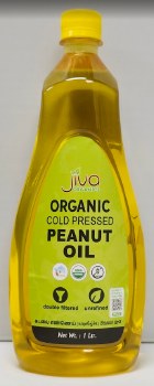 Jiva Cold Pressed Organic Peanut Oil 1 Ltr
