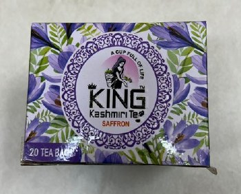 King Kashmiri Tea Saffron 20 Bags