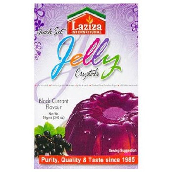 Laziza Black Currant Flavour Jelly Crystals 85 G