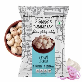 Mr Makhana Cream & Onion 60g