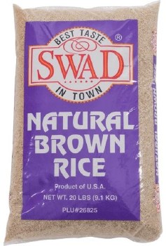 Swad Natural Brown Rice 20 Lb