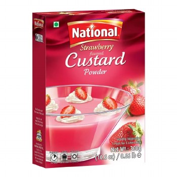 National Custard Powder StrawBerry 300 G