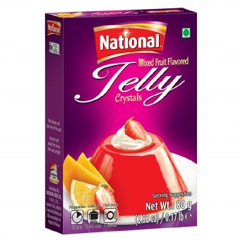 National Jelly Crystals Mix Fruit Flavoured 80 G