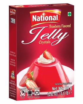 National Jelly Crystals StrawBerry 80 G