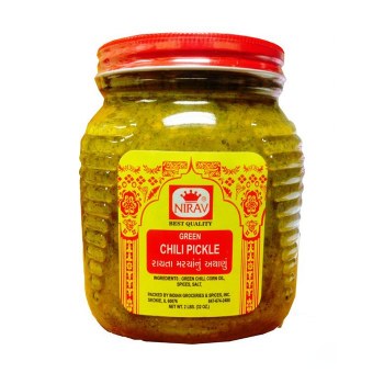 Nirav Green Chilli Pickle 2 Lb
