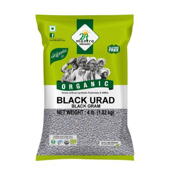 24 Mantra Organic Urad Black Whole 4 Lb