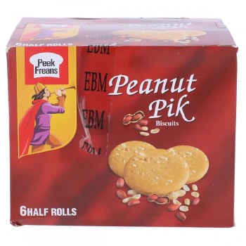 EBM Peanut Pik Biscuits 6 Half Rolls 354 G