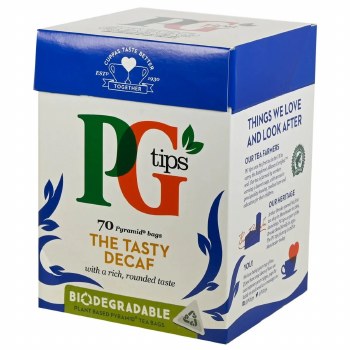 PG Tips 70 Pyramid Bags The Tasty Decaf 203 G