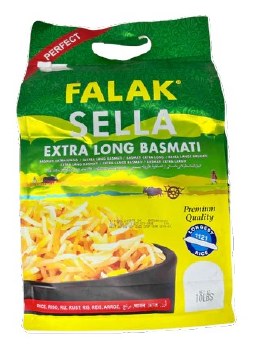 Falak Sella Extra Long Basmati Rice 10 Lb