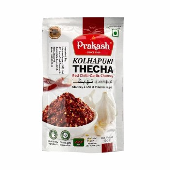 Prakash Kolhapuri Thecha Red Chilli-Garlic Chutney 100 G