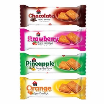 Pran Biscuit Cream Assorted Flavours 25G X 10Pcs