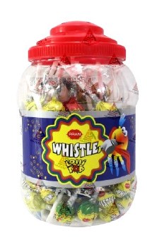 Pran Whistle Lollipop (100 Pcs) 1 kg