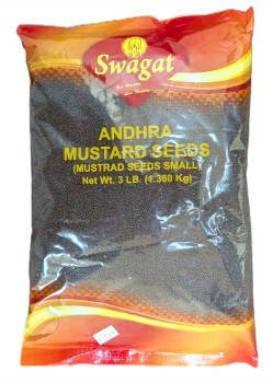 Swagat Andhra Mustard Seeds Small 3 Lb