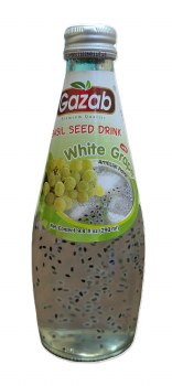 Gazab Basil Seed White Grape Drink 290ml