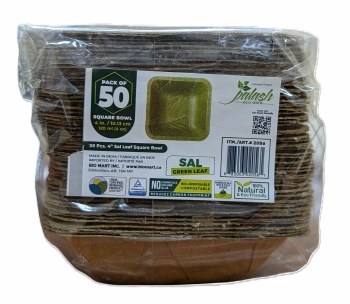 Leaf Square Bowl 50 Pk