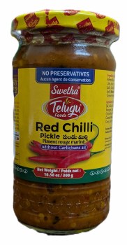 Swetha Red Chilli Pickle(No-Garlic) 300g