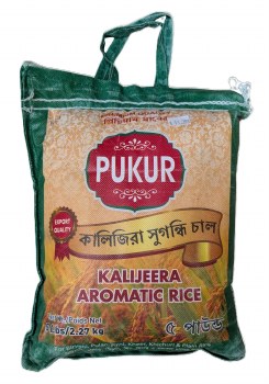 Pukur Kalijeera Aromatic Rice 5 Lbs