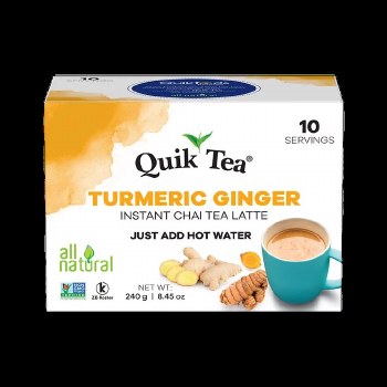 Quik Tea Turmeric Ginger Instant Chai Tea Latte 240 G