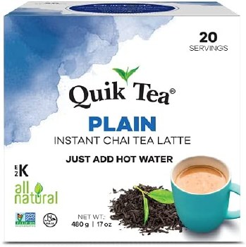 Quik Tea Plain Instant Chai Tea Latte 480 G