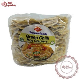 Raju Green Chilli & Garlic Rice Crackers