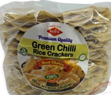 Raju Green Chilli Rice Crackers 500 G