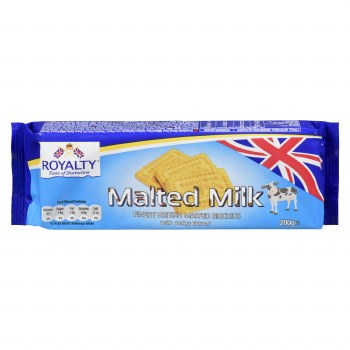 Royalty Malted Milk Finest British Malted Biscuits 200 G