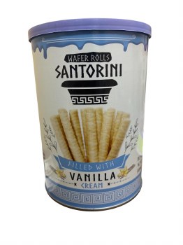Santorini waffer rolls vanilla 400g