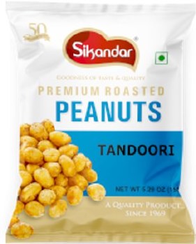 Sikandar Premium Roasted Peanuts Tandoori 150 G