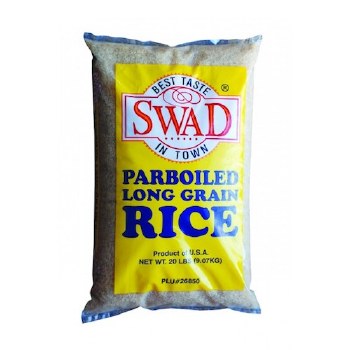 Swad Paraboiled Long Grain Rice 20 Lbs