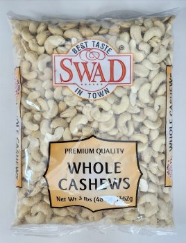 Swad Whole Cashew 3 Lb