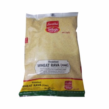 Telugu Foods Roasted Wheat Rava (Fine) 4 Lbs