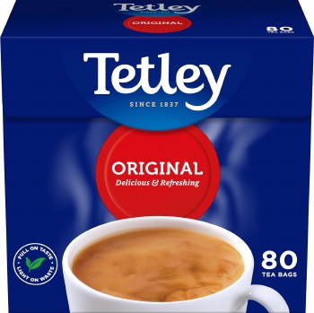 Tetley Org Tea 80 Tea Bags